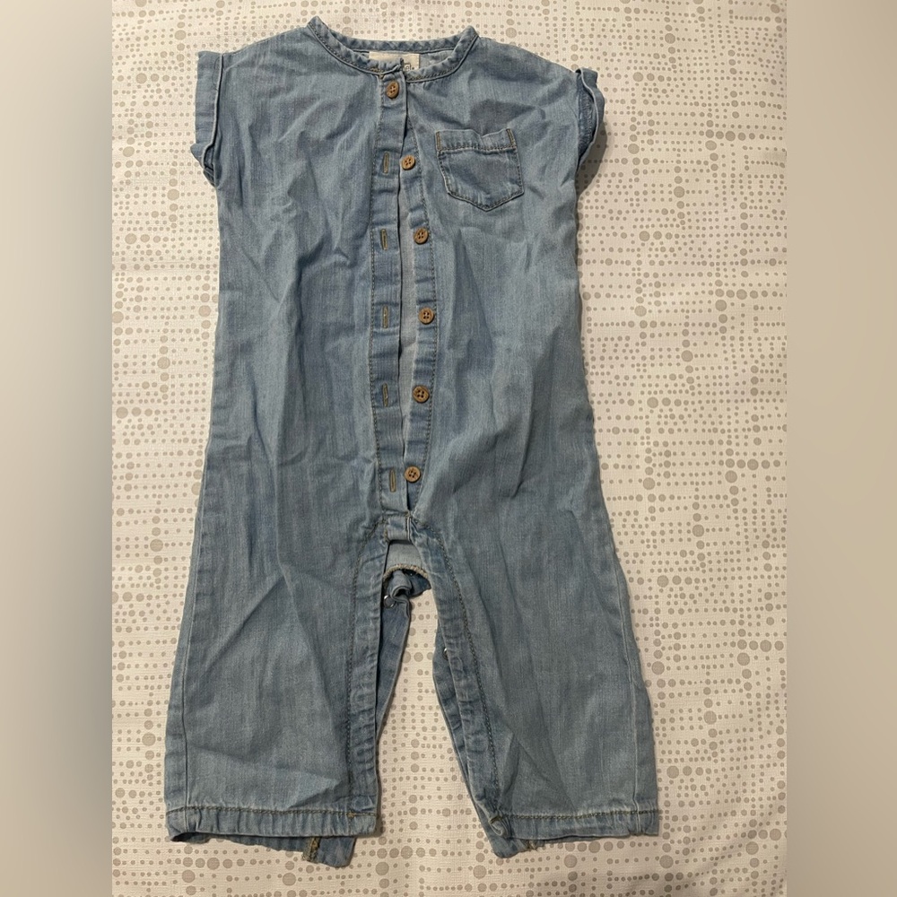 Kids Denim Jumpsuit